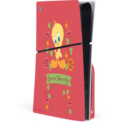 Looney Tunes Tweety Embroidered PlayStation PS5 Skins