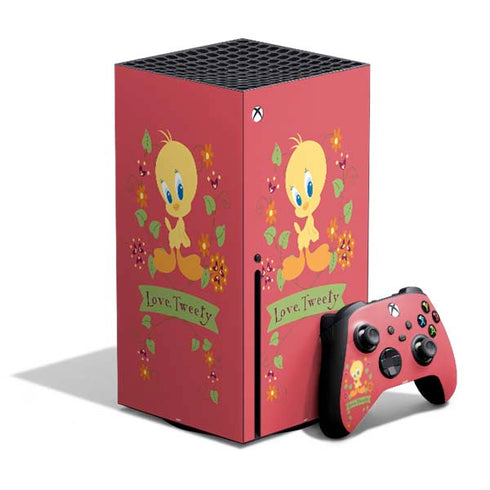 Looney Tunes Tweety Embroidered Xbox Series X Bundle Skin