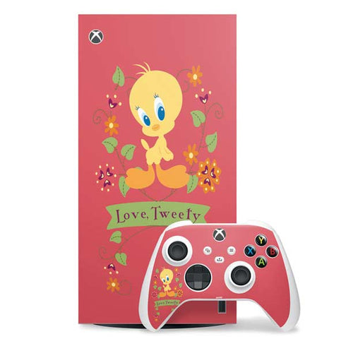 Looney Tunes Tweety Embroidered Xbox Series X Skins