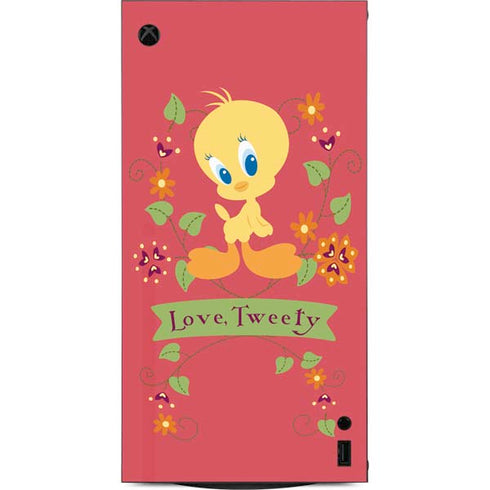 Looney Tunes Tweety Embroidered XBox Series X Digital Edition Console Skin