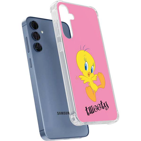 Looney Tunes Tweety Pinky Galaxy A55 5G Clear Case