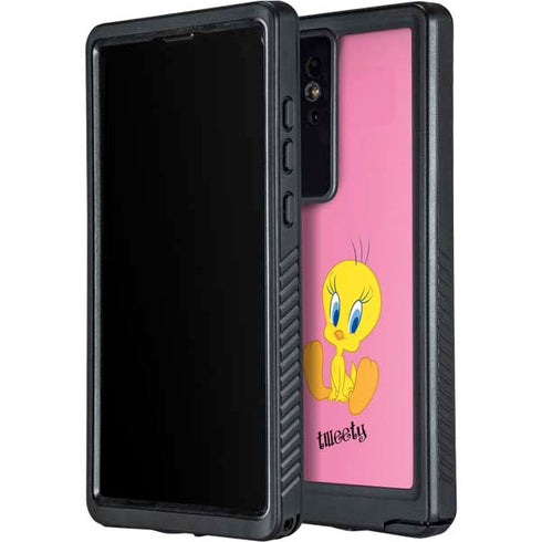 Looney Tunes Tweety Pinky Galaxy S24 Ultra Waterproof Case