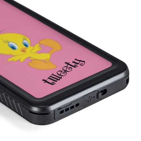 Looney Tunes Tweety Pinky Galaxy S24 Waterproof Case