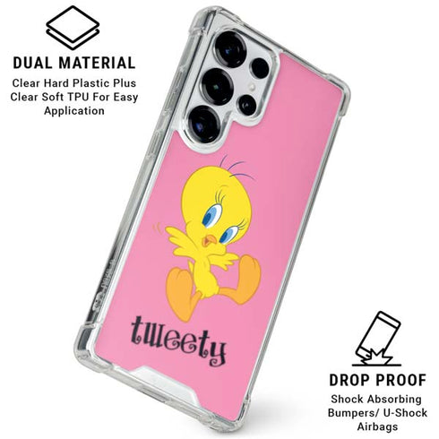 Looney Tunes Tweety Pinky Galaxy S26 Ultra Clear Case