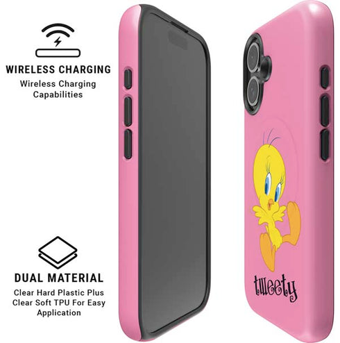 Looney Tunes Tweety Pinky iPhone 16 Magsafe Impact Case