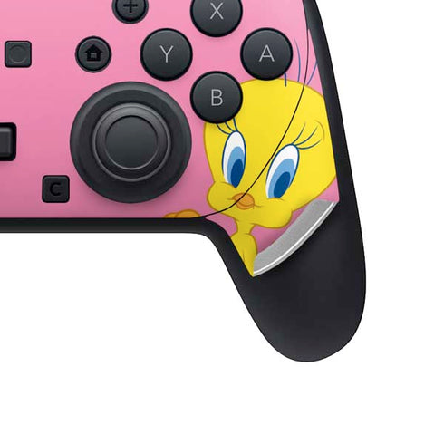 Looney Tunes Tweety Pinky Nintendo Switch 2 (2025) Pro Controller Skin