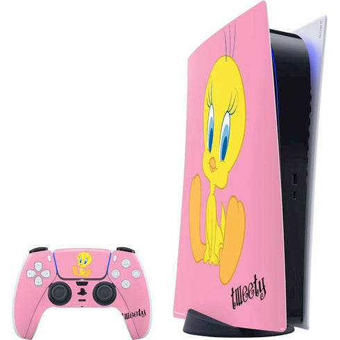 Looney Tunes Tweety Pinky PlayStation PS5 Skins