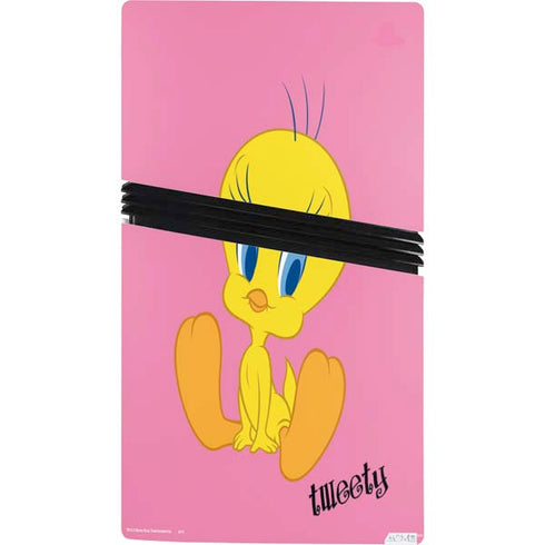 Looney Tunes Tweety Pinky PS5 Pro Console Skin