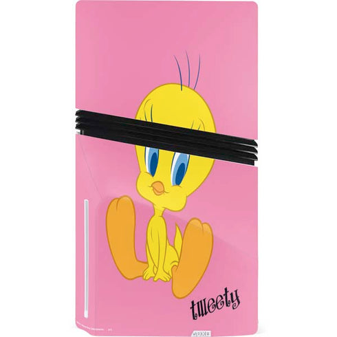 Looney Tunes Tweety Pinky PS5 Pro Disk Bundle Skin