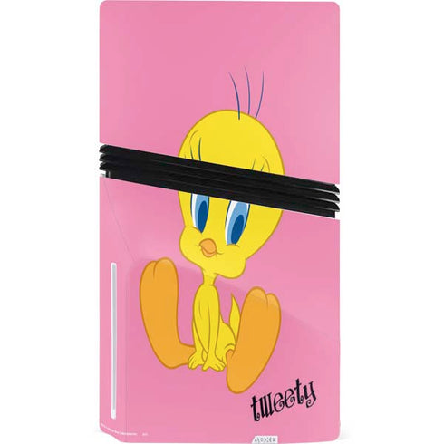 Looney Tunes Tweety Pinky PS5 Pro Disk Console Skin