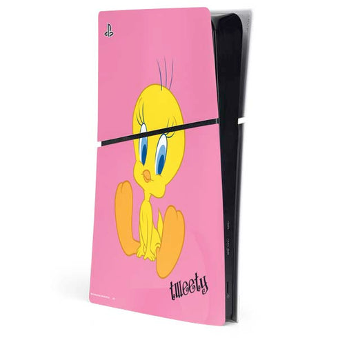 Looney Tunes Tweety Pinky PS5 Slim Digital Edition Console Skin