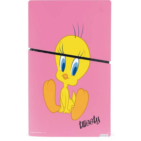 Looney Tunes Tweety Pinky PS5 Slim Digital Edition Console Skin