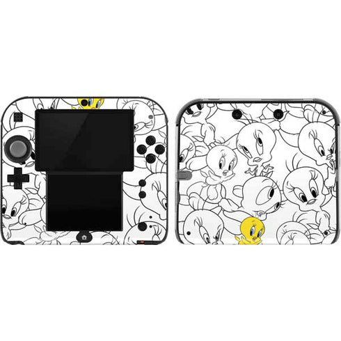 Looney Tunes Tweety Super Sized Pattern Nintendo 2DS Skin