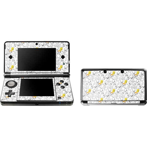 Looney Tunes Tweety Super Sized Pattern 3DS (2011) Skin