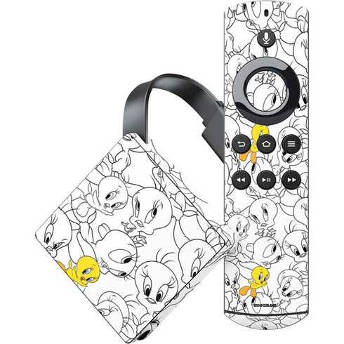 Looney Tunes Tweety Super Sized Pattern Amazon Fire TV Skin