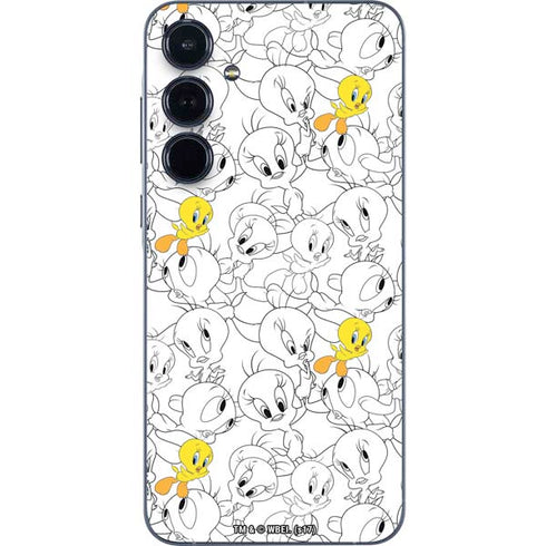 Looney Tunes Tweety Super Sized Pattern Galaxy A55 5G Skin