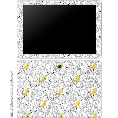 Looney Tunes Tweety Super Sized Pattern Galaxy Book 12in Skin