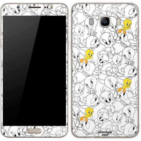 Looney Tunes Tweety Super Sized Pattern Galaxy J7 Skin