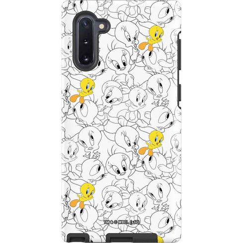 Looney Tunes Tweety Super Sized Pattern Galaxy Cases