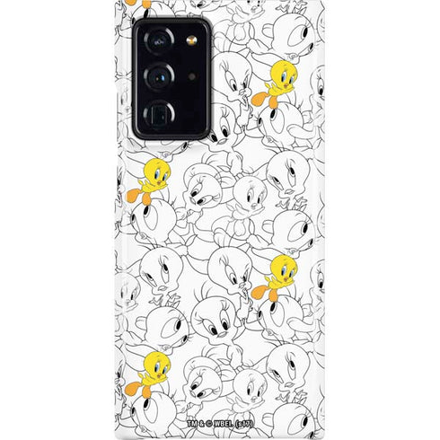 Looney Tunes Tweety Super Sized Pattern Galaxy Cases