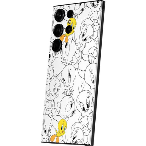 Looney Tunes Tweety Super Sized Pattern Galaxy Skins