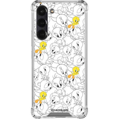 Looney Tunes Tweety Super Sized Pattern Galaxy S24 FE Clear Case