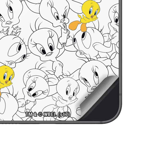 Looney Tunes Tweety Super Sized Pattern Galaxy S25 Plus Skin