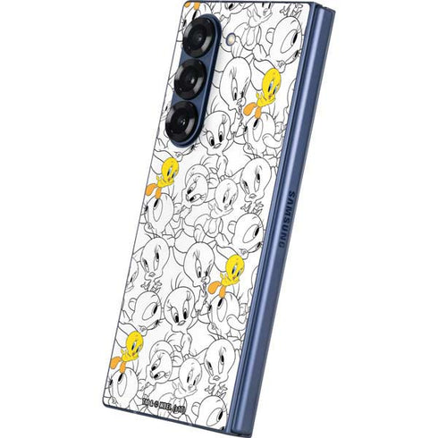 Looney Tunes Tweety Super Sized Pattern Galaxy Z Fold6 Skin