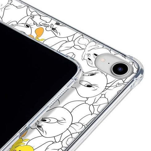 Looney Tunes Tweety Super Sized Pattern iPad 11th Gen (2025) Clear Case