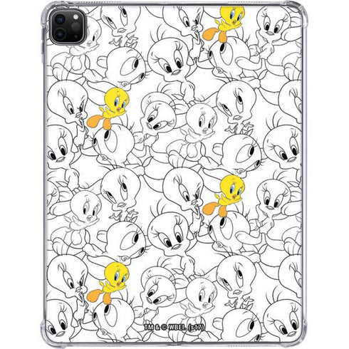 Looney Tunes Tweety Super Sized Pattern iPad Pro 11in (2024) Clear Case