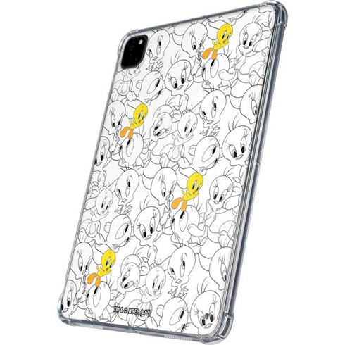 Looney Tunes Tweety Super Sized Pattern iPad Pro 11in (2024) Clear Case