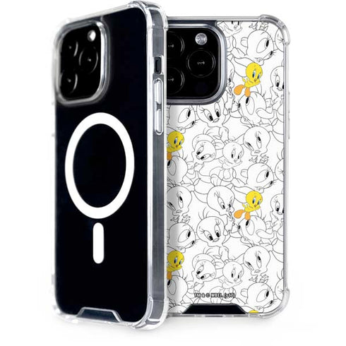 Looney Tunes Tweety Super Sized Pattern iPhone Cases