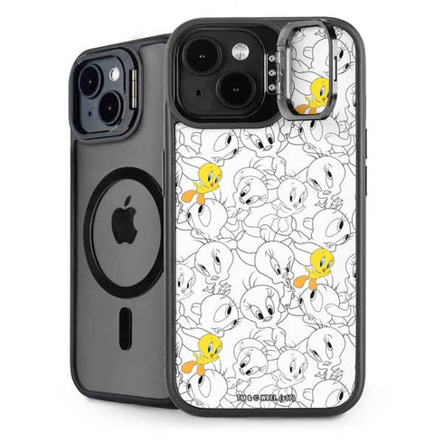 Looney Tunes Tweety Super Sized Pattern iPhone 14 Plus Kickstand Case