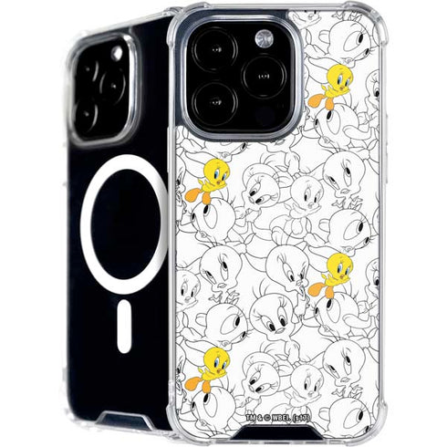 Looney Tunes Tweety Super Sized Pattern iPhone 16 Pro MagSafe Case