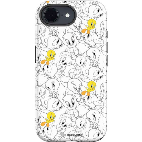 Looney Tunes Tweety Super Sized Pattern iPhone 16e Impact Case