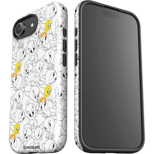 Looney Tunes Tweety Super Sized Pattern iPhone 16e Impact Case