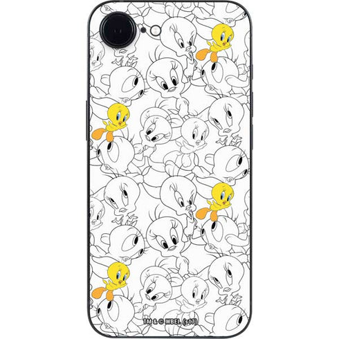 Looney Tunes Tweety Super Sized Pattern iPhone 16e Skin