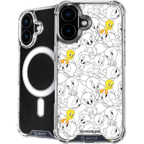 Looney Tunes Tweety Super Sized Pattern iPhone 17 MagSafe Case