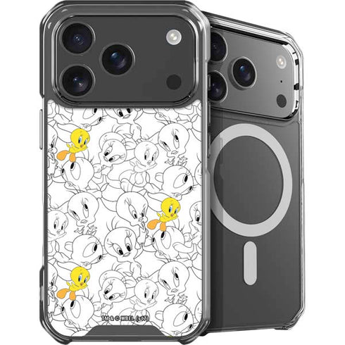 Looney Tunes Tweety Super Sized Pattern iPhone 18 Pro MagSafe Case