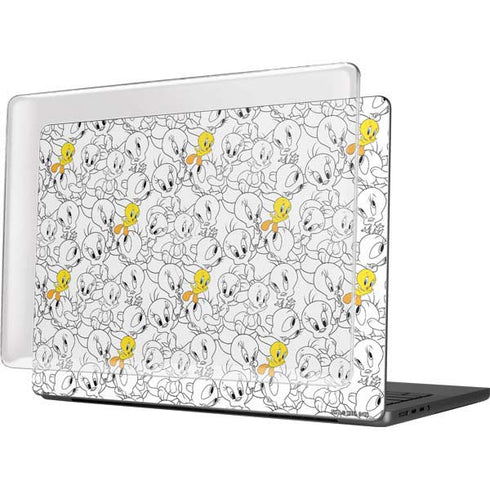 Looney Tunes Tweety Super Sized Pattern MacBook Pro 14in (2021-24) Case plus Skin