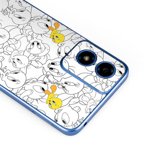Looney Tunes Tweety Super Sized Pattern Moto G Play 4G (2024) Skin