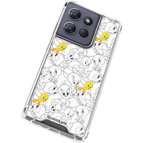 Looney Tunes Tweety Super Sized Pattern Moto G Power 5G (2025) Clear Case