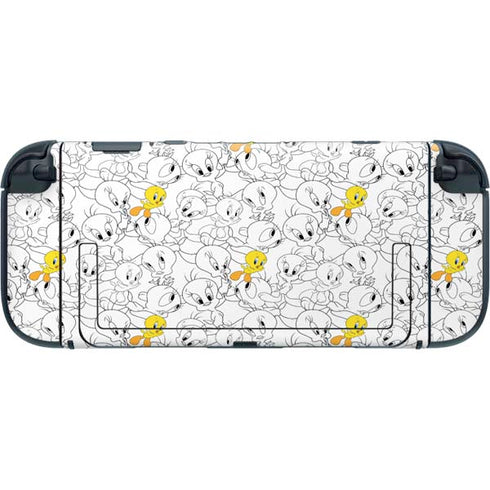 Looney Tunes Tweety Super Sized Pattern Nintendo Switch 2 (2025) with Joy-Con Skin