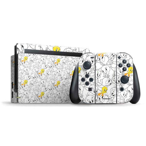 Looney Tunes Tweety Super Sized Pattern Nintendo Skins