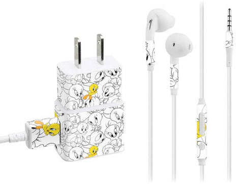 Looney Tunes Tweety Super Sized Pattern Phone Charger Skin