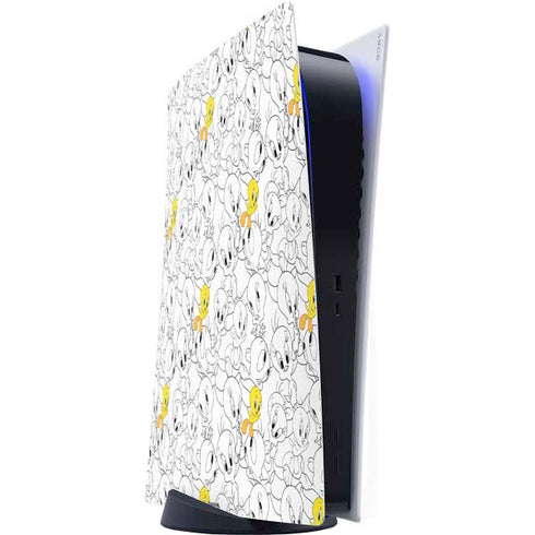 Looney Tunes Tweety Super Sized Pattern PlayStation PS5 Skins