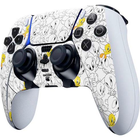 Looney Tunes Tweety Super Sized Pattern PS5 DualSense Edge Pro Controller Skin