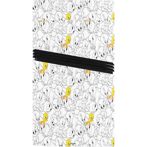 Looney Tunes Tweety Super Sized Pattern PS5 Pro Console Skin