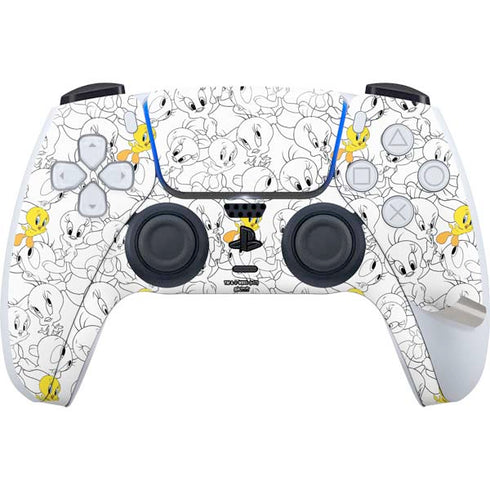 Looney Tunes Tweety Super Sized Pattern PS5 Pro Disk Bundle Skin