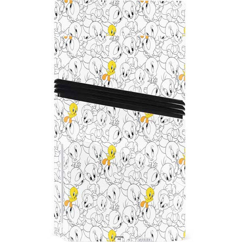 Looney Tunes Tweety Super Sized Pattern PS5 Pro Disk Console Skin